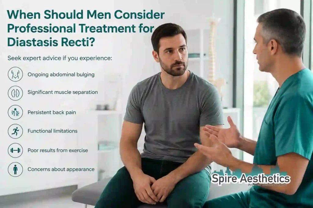 When Should Men Consider Professional Treatment for Diastasis Recti Wootton Bassett?