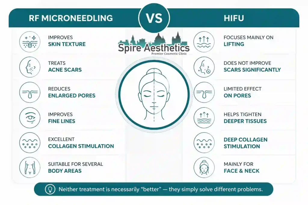 RF Microneedling vs HIFU: Which Treatment Gives Better Results Wootton Bassett?